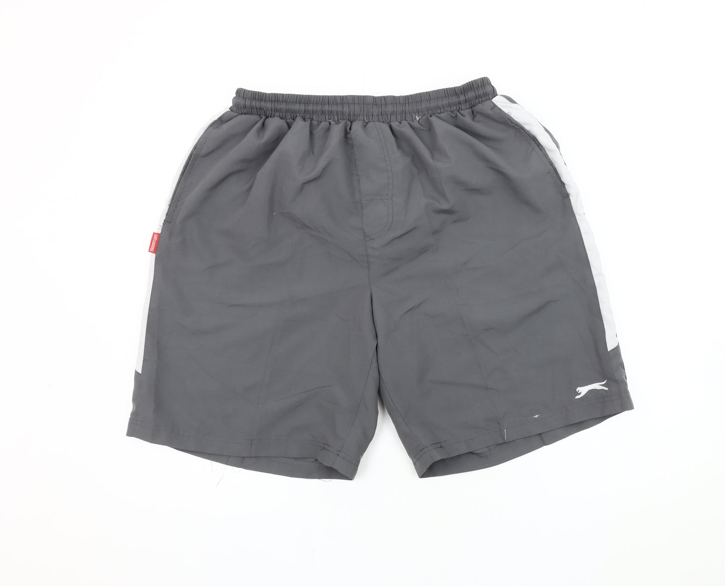 Slazenger Men's Grey Athletic Shorts, XL, Quick Dry
