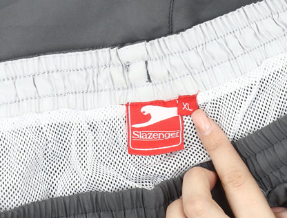 Slazenger Men's Grey Athletic Shorts, XL, Quick Dry