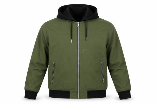 Mens UK Size L River Island Green Bomber Jacket