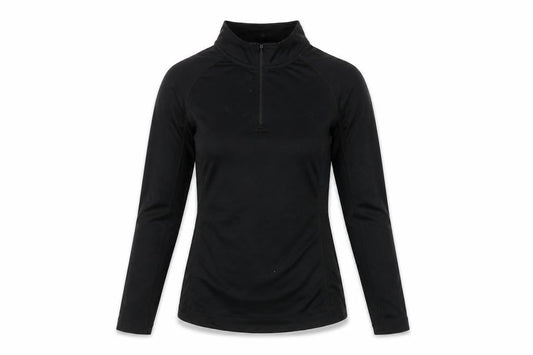 Womens UK Size 8 Karrimor Black Henley Sweatshirt