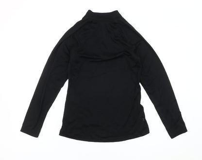 Karrimor Black Women's Henley Sweatshirt, Size 8, Slim Fit