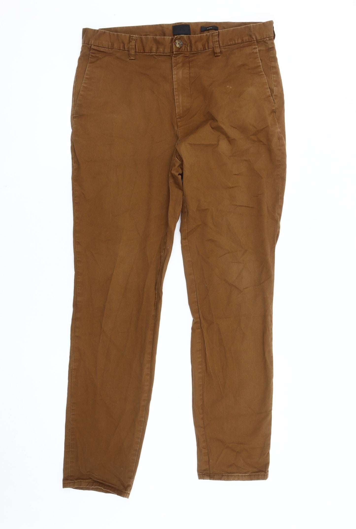 H&M Men's Brown Chino Trousers Size 32