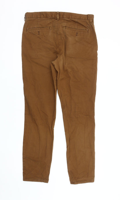H&M Men's Brown Chino Trousers Size 32