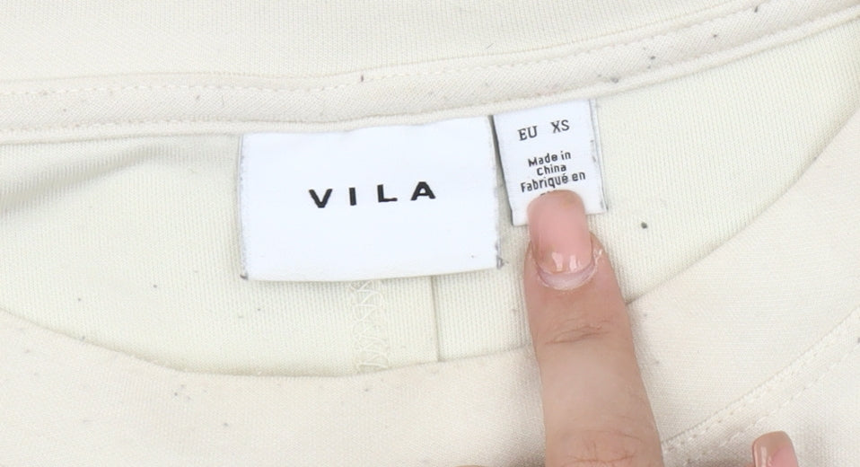 Vila Women’s Ivory XS Pullover Sweatshirt