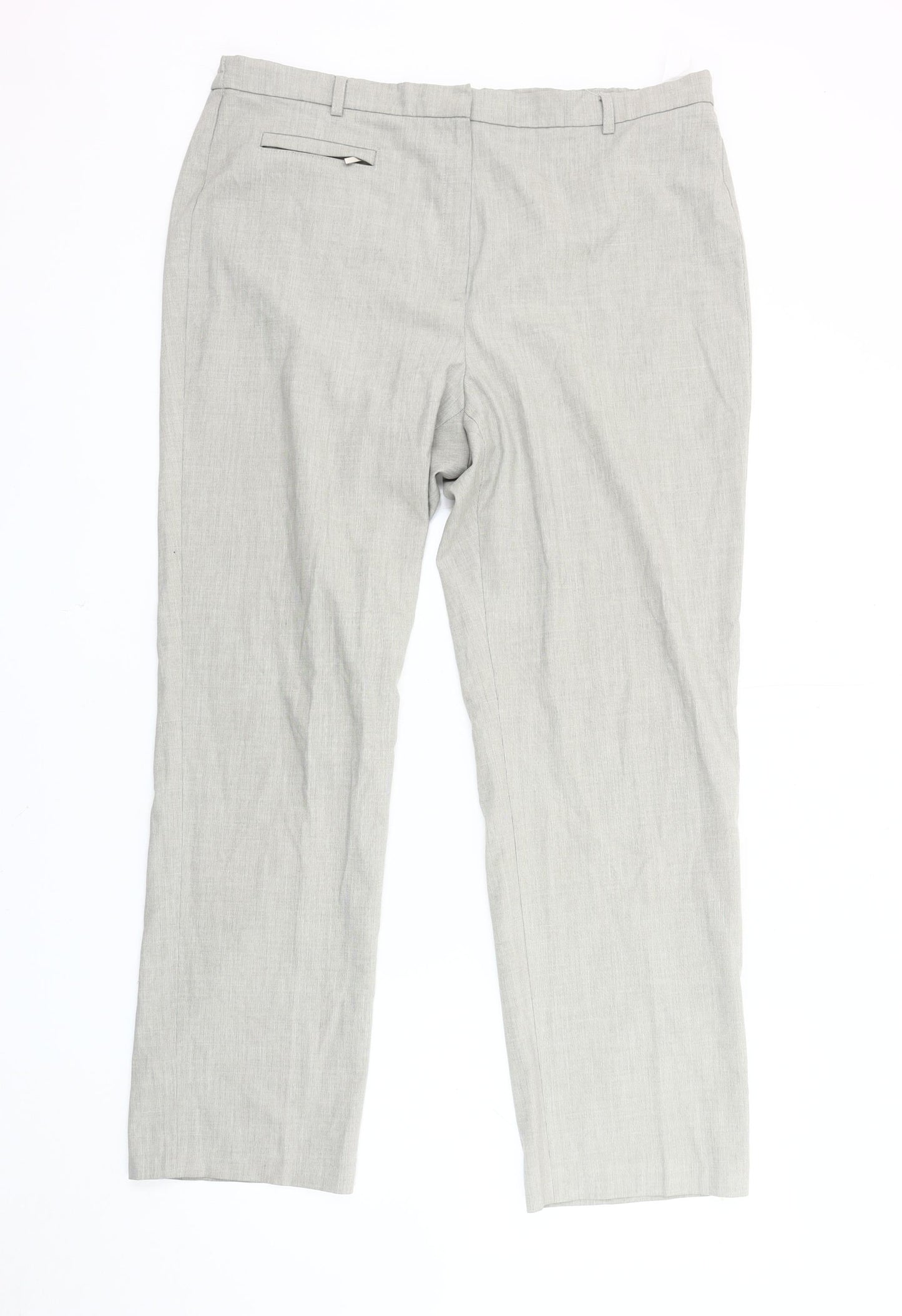 Womens UK Size 16 Marks and Spencer Regular Fit Casual Grey Trousers