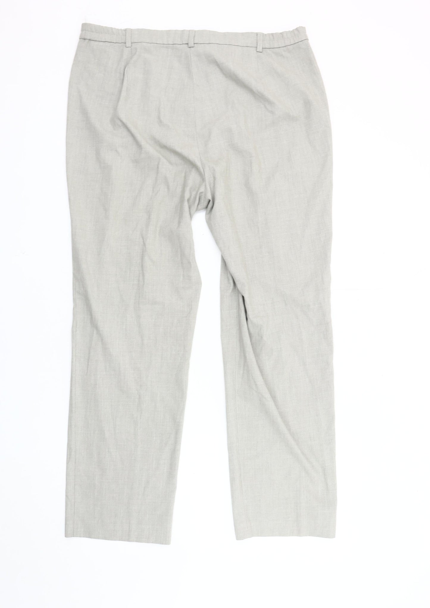 Womens UK Size 16 Marks and Spencer Regular Fit Casual Grey Trousers