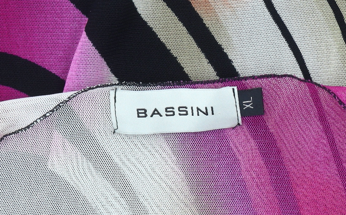 Womens UK Size XL BASSINI Multicoloured Kimono Blouse