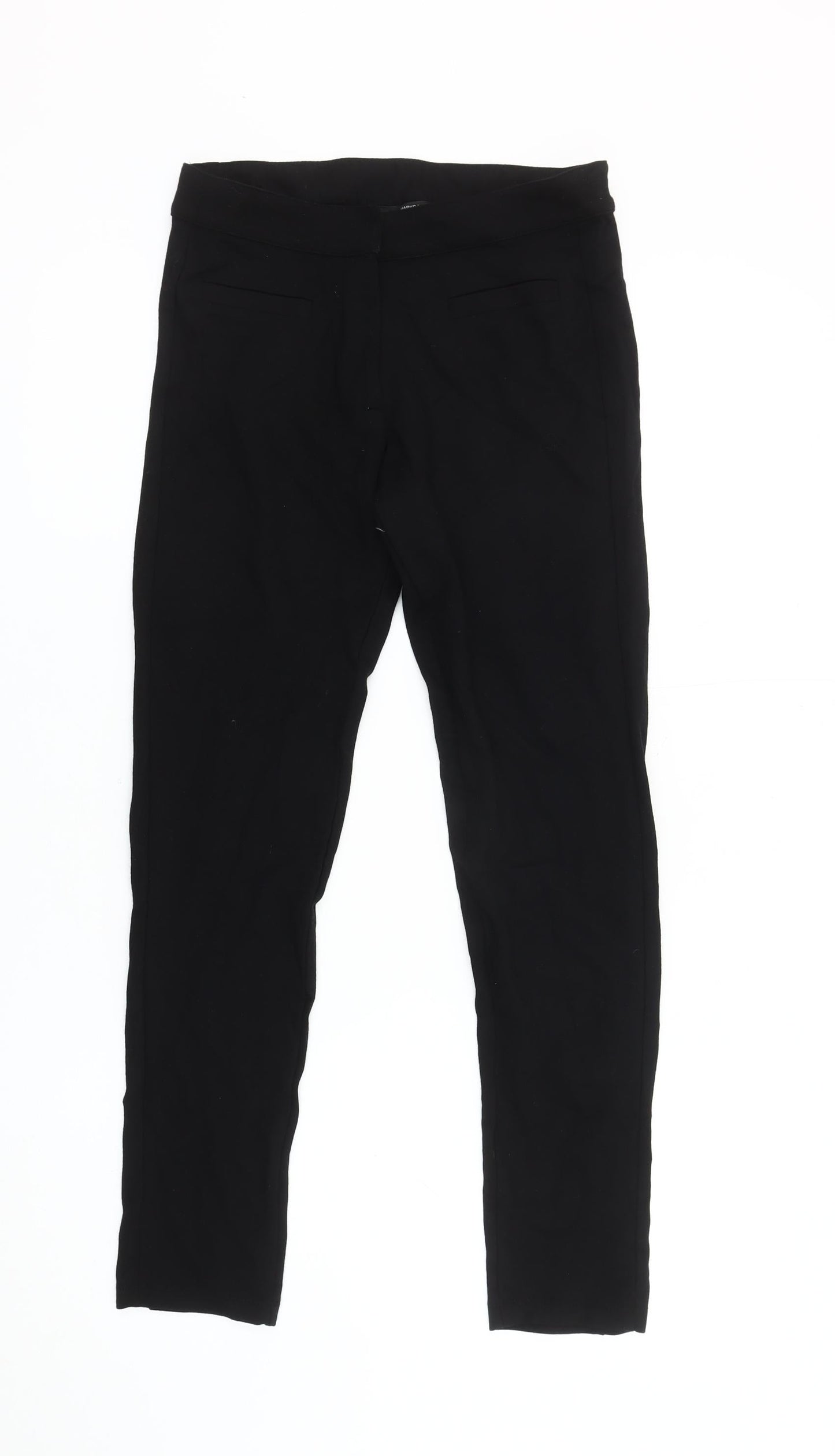 Womens UK Size 6 Marks and Spencer Slim Fit Casual Workwear Black Trousers