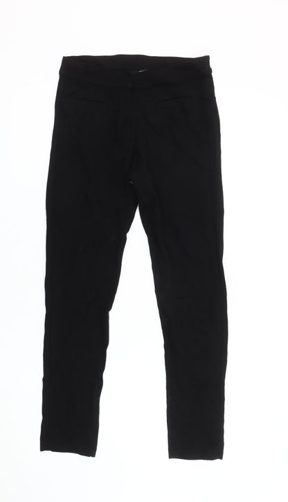 Womens UK Size 6 Marks and Spencer Slim Fit Casual Workwear Black Trousers