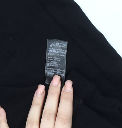 Womens UK Size 6 Marks and Spencer Slim Fit Casual Workwear Black Trousers