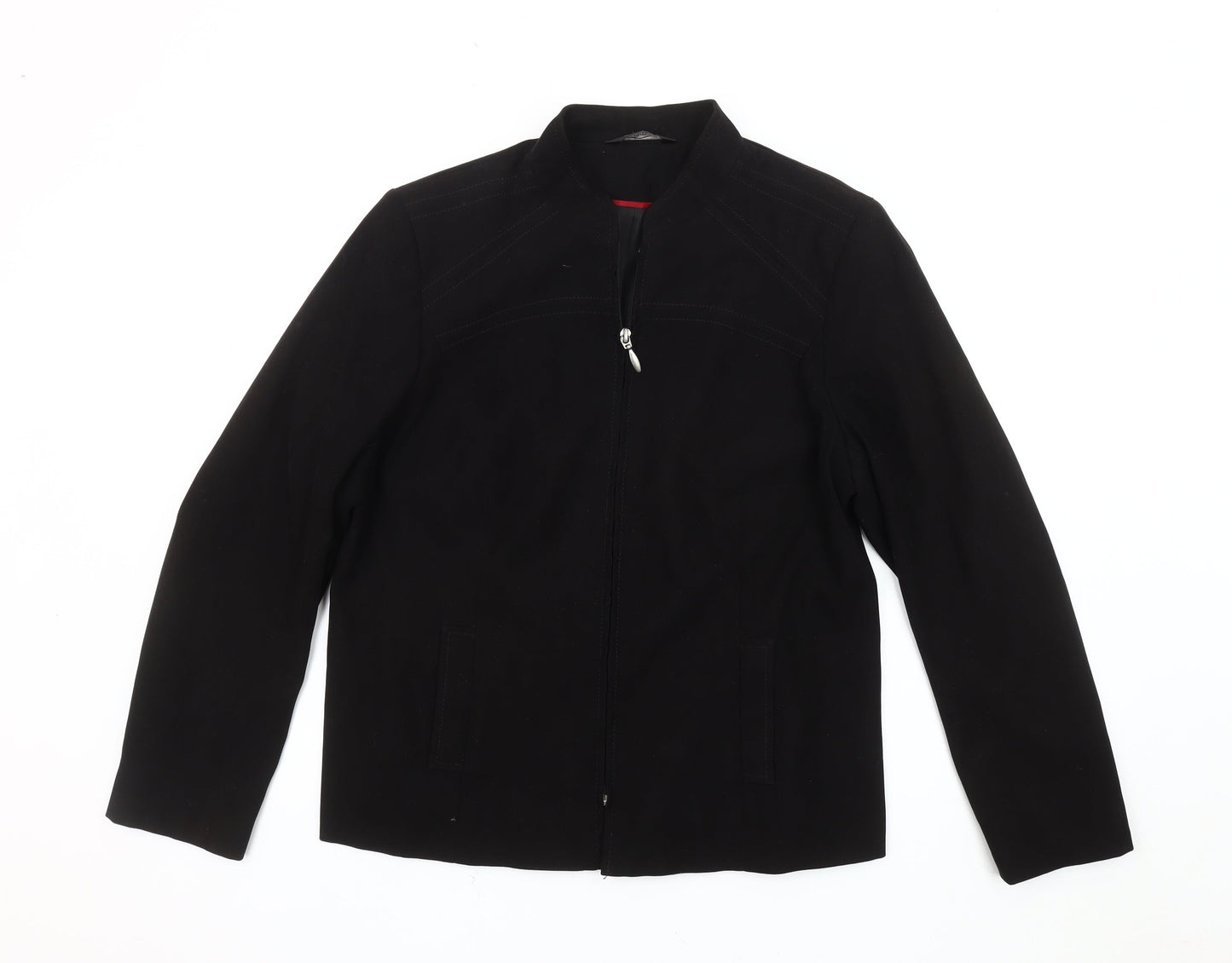 Womens UK Size 16 BM Black Basic Jacket