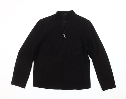Womens UK Size 16 BM Black Basic Jacket