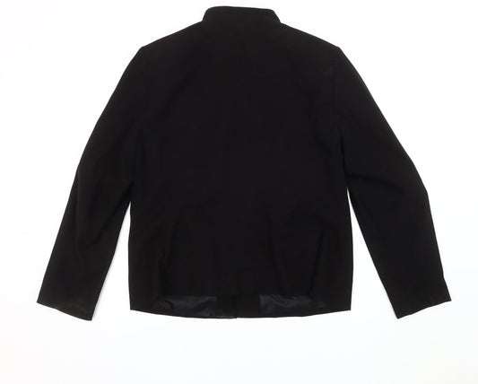 Womens UK Size 16 BM Black Basic Jacket