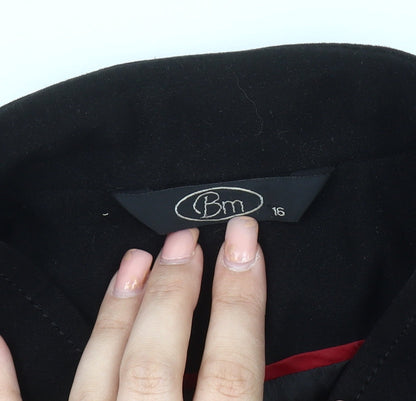 Womens UK Size 16 BM Black Basic Jacket