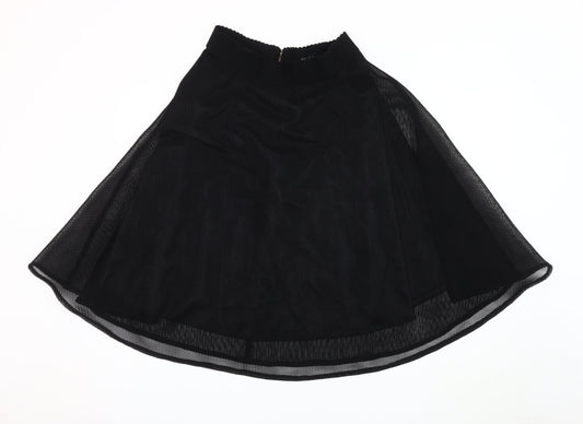 New Look Women's Black A-Line Skirt, Size 12