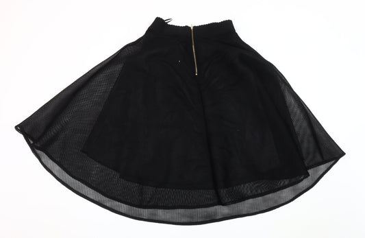 New Look Women's Black A-Line Skirt, Size 12