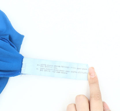 Zara Women's Blue Sleeveless Bodysuit S Slim Fit