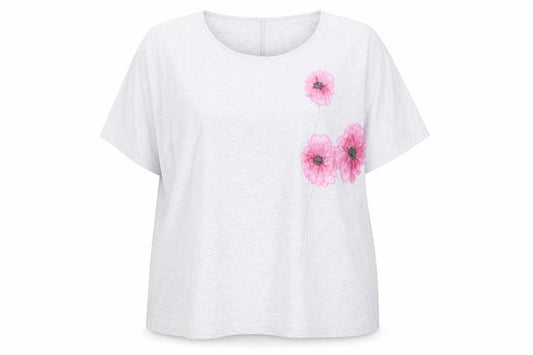RJR John Rocha Women's Grey T-Shirt Size 16