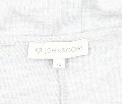 RJR John Rocha Women's Grey T-Shirt Size 16