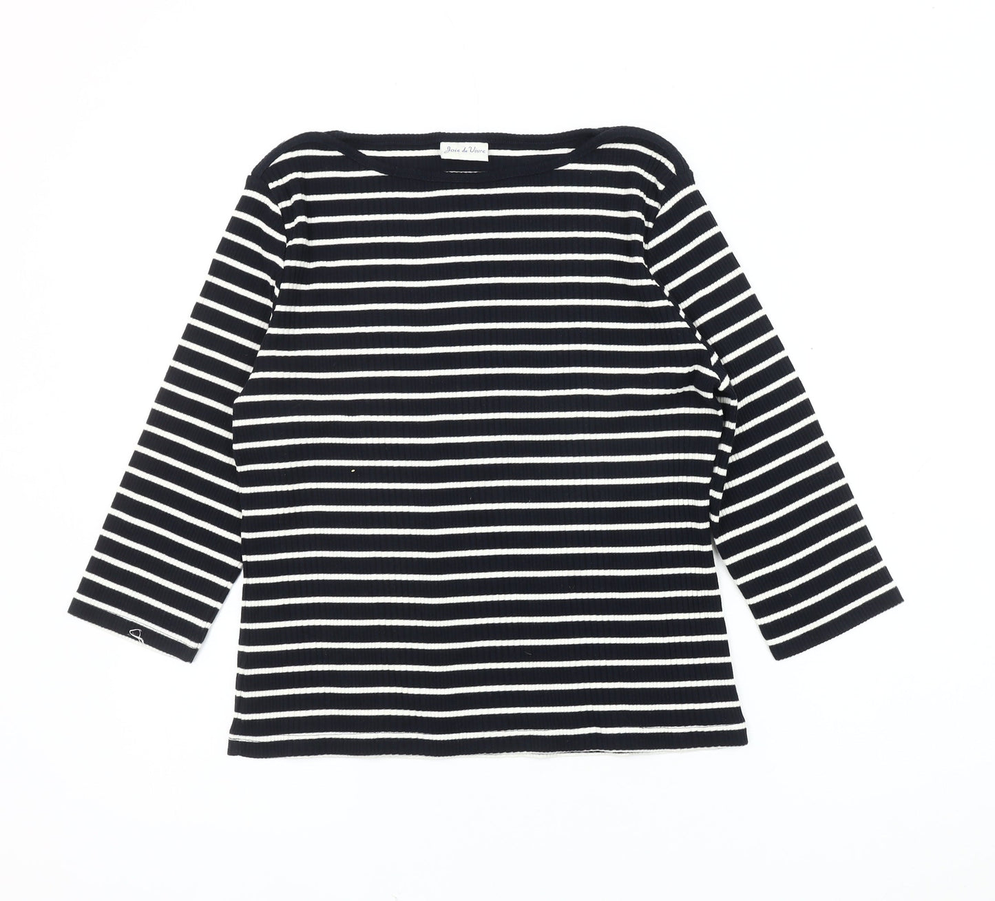 Womens UK Size 2022 Joie de Vivre Multicoloured Basic T-Shirt