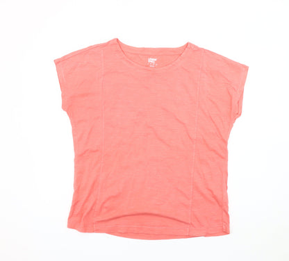 Lands' End Women's Pink Short Sleeve T-Shirt, Size S