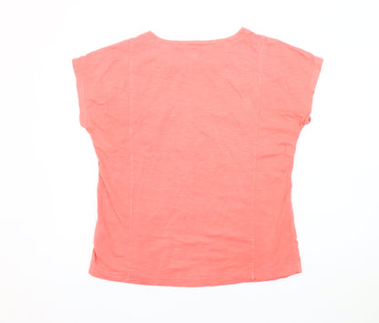 Lands' End Women's Pink Short Sleeve T-Shirt, Size S