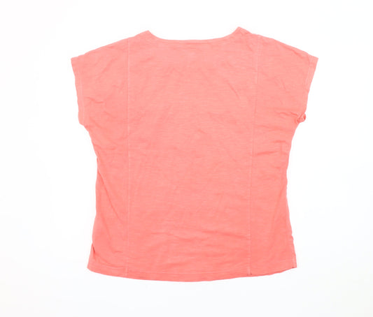 Lands' End Women's Pink Short Sleeve T-Shirt, Size S