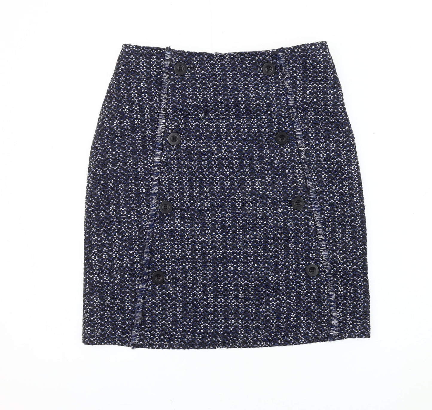 Womens UK Size 10 Warehouse Straight & Pencil Tweed Skirt