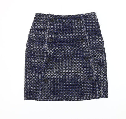 Womens UK Size 10 Warehouse Straight & Pencil Tweed Skirt