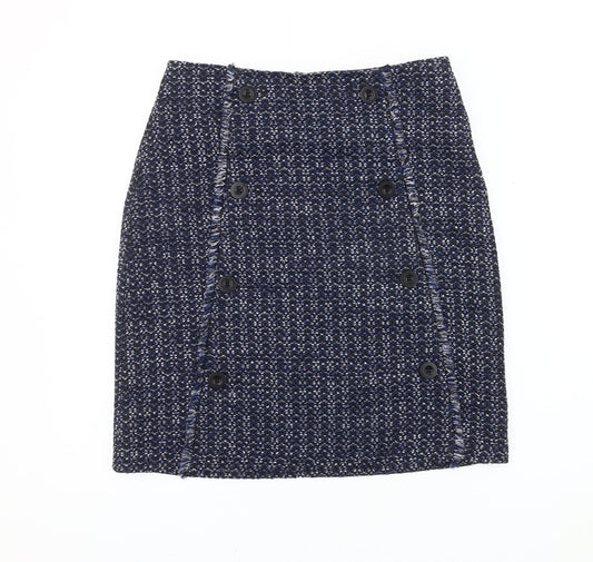 Womens UK Size 10 Warehouse Straight & Pencil Tweed Skirt