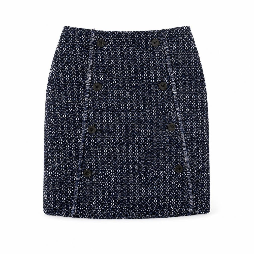 Womens UK Size 10 Warehouse Straight & Pencil Tweed Skirt