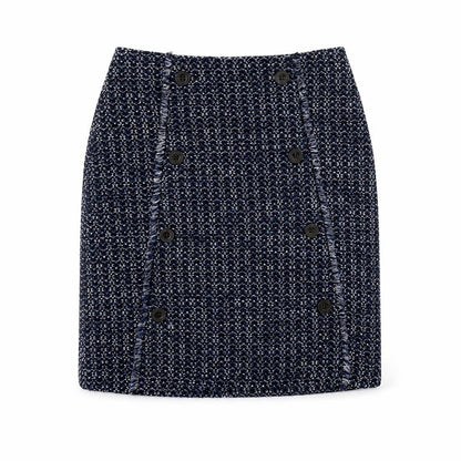 Womens UK Size 10 Warehouse Straight & Pencil Tweed Skirt