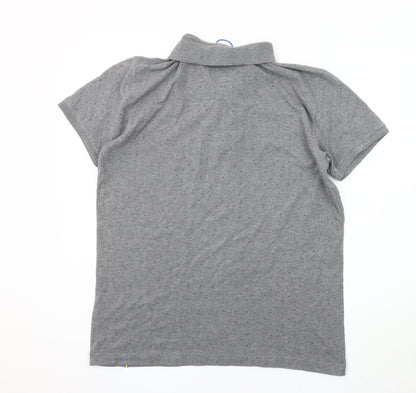 Larsson & Co Men's Grey Polo Shirt Size L Short Sleeve