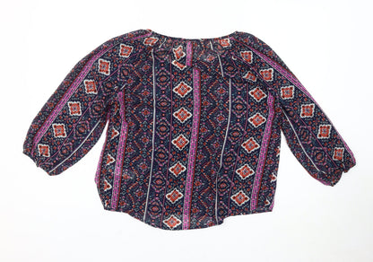Forever 21 Women's Multicoloured Geometric Blouse