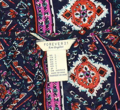 Forever 21 Women's Multicoloured Geometric Blouse