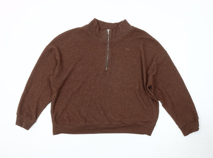 Mens UK Size M ASOS Brown Pullover Sweatshirt