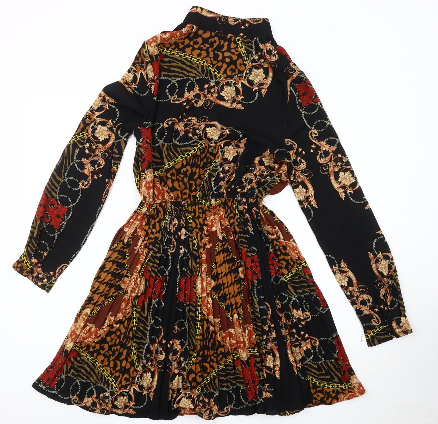 PrettyLittleThing Women's Multicoloured Size 8 Retro Dress