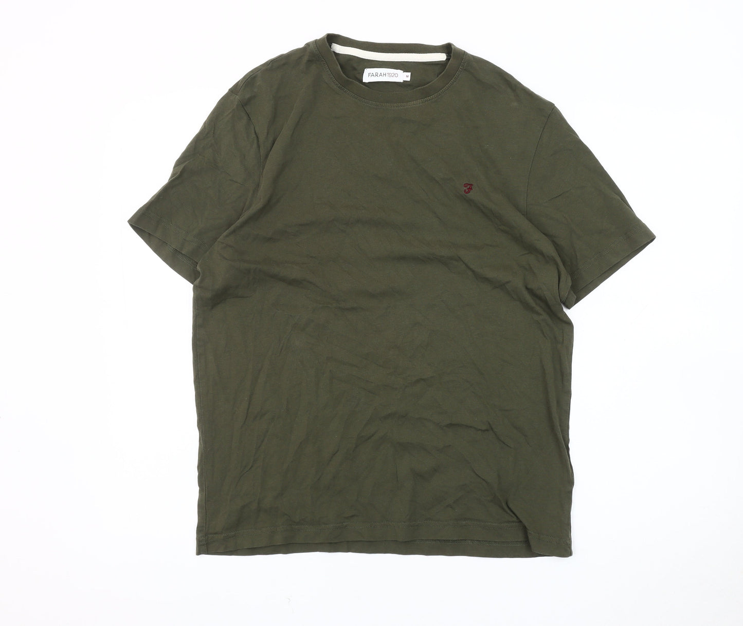 Mens UK Size M Farah 1920 Green  T-Shirt