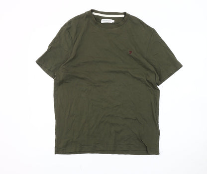 Mens UK Size M Farah 1920 Green  T-Shirt