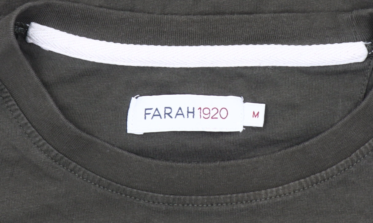 Mens UK Size M Farah 1920 Green  T-Shirt