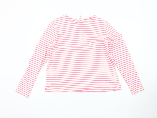 John Lewis Women's Pink Striped Long Sleeve T-Shirt