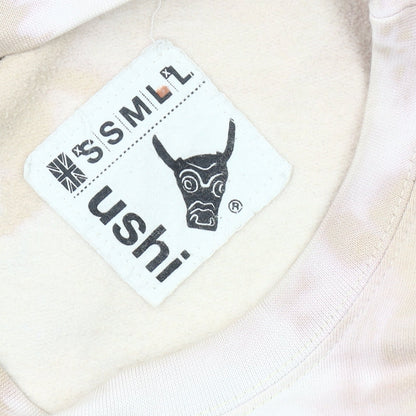 Ushi Men's Beige Pullover Sweatshirt - Large, Fleece, Logo