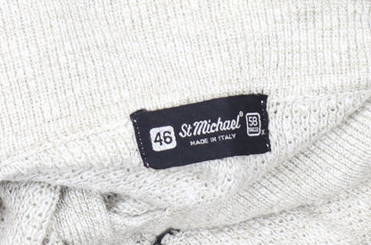 St Michael Men's Beige XL Collared Pullover Jumper