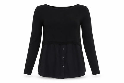 Womens UK Size Small Zara Black Pullover Jumper