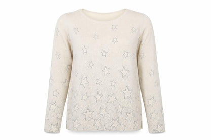 Womens UK Size M Monsoon Beige Pullover Jumper