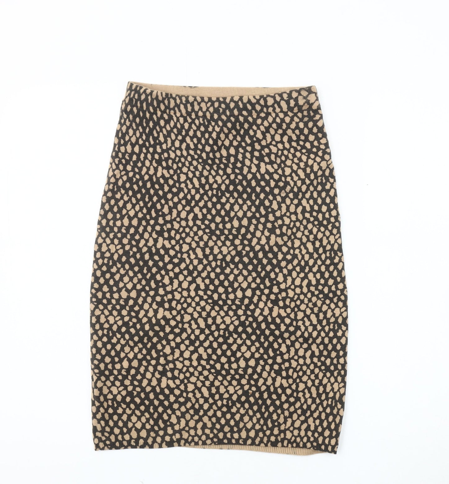 Next Women's Brown Animal Print Pencil Skirt Size 6
