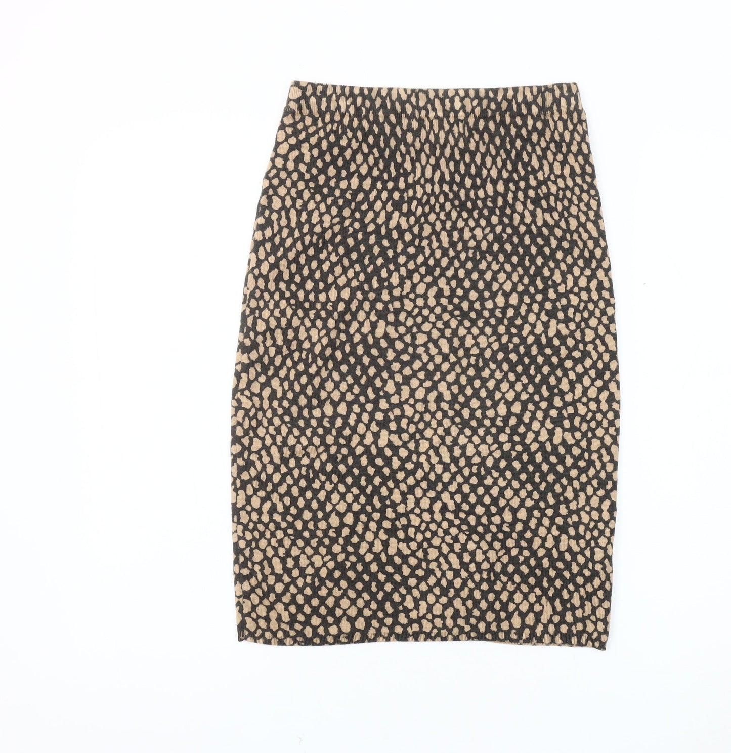 Next Women's Brown Animal Print Pencil Skirt Size 6