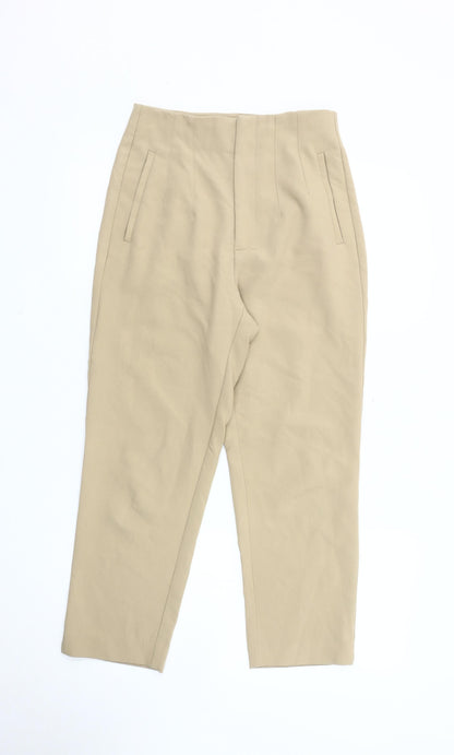 Womens UK Size 8 Stradivarius   Beige Trousers
