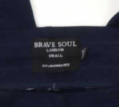 Brave Soul Men's Blue Jogger Trousers Size S