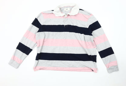 Marks and Spencer Men's 2XL Stripe Polo Multicoloured